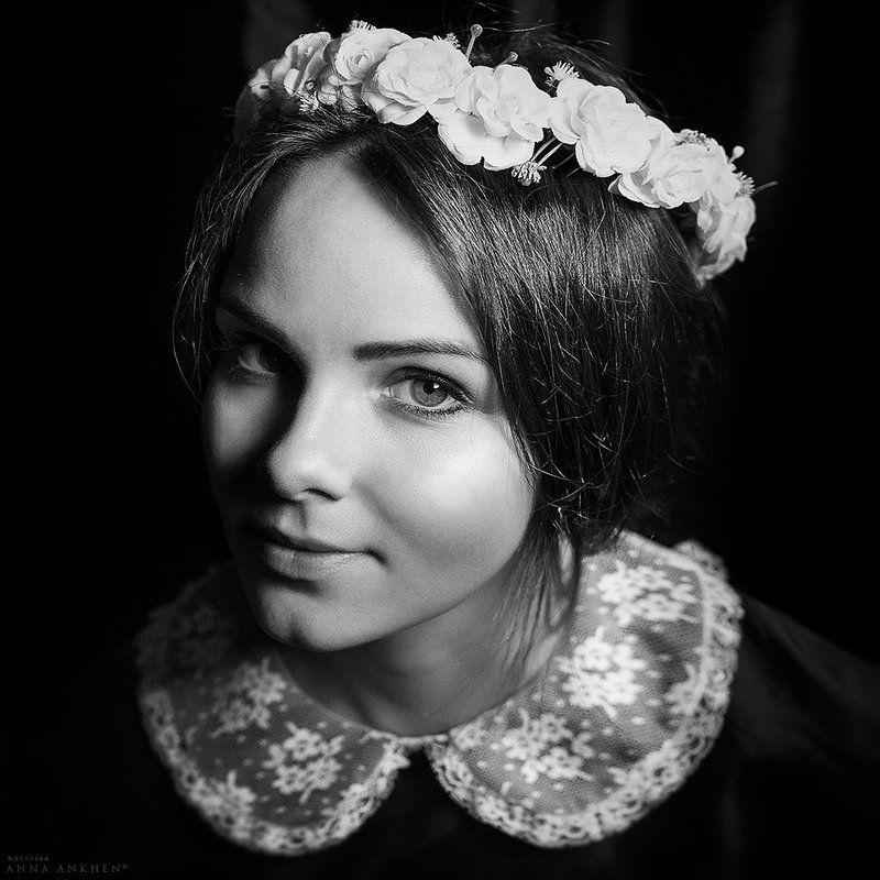 портрет, женский портрет, чб, студия, классика, девушка, bw, woman, studio, portrait, classic Сестра Алинаphoto preview
