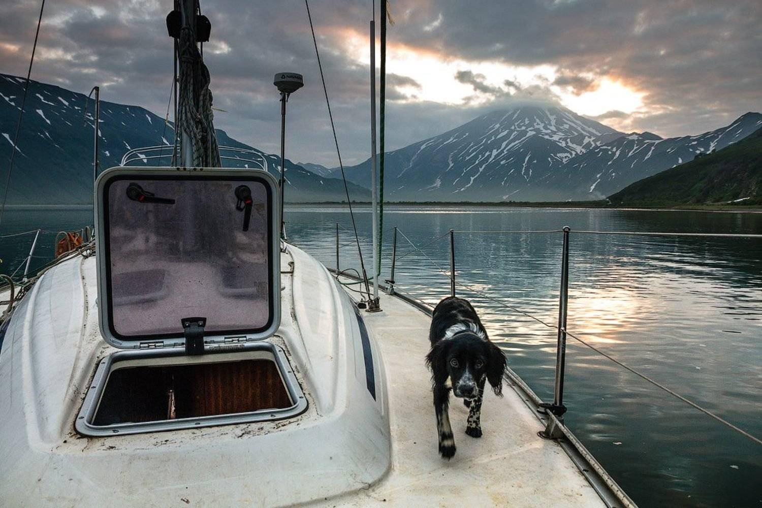 камчатка, яхта, путешествие,вилючинский вулкан, бухта,закат, Слащилина Нина