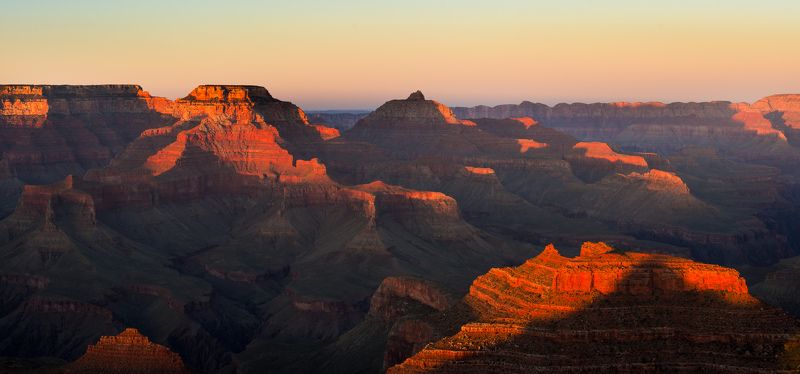 сша, пейзаж, аризона, другой мир, ночь, марс, закат, горы, каньон, гранд, парк Гранд Каньон на закатеphoto preview