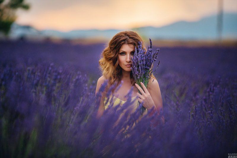 лаванда,  франция,  прованс,  портрет Настяphoto preview