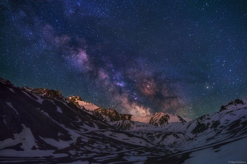 млечный путь, ночь, ночное небо, звездная ночь, туюк-су, ночной пейзаж ***photo preview