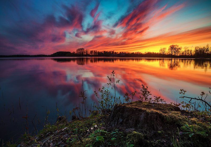 Flaming skyphoto preview