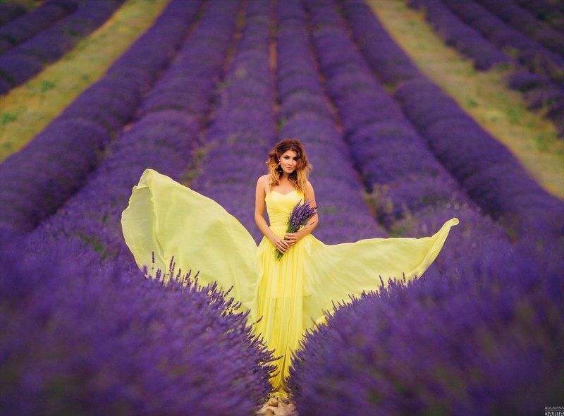 лаванда,  франция,  прованс,  портрет Настяphoto preview
