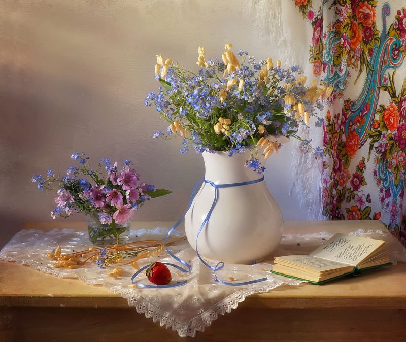 весна, цветы, букет, кантри Из серии \