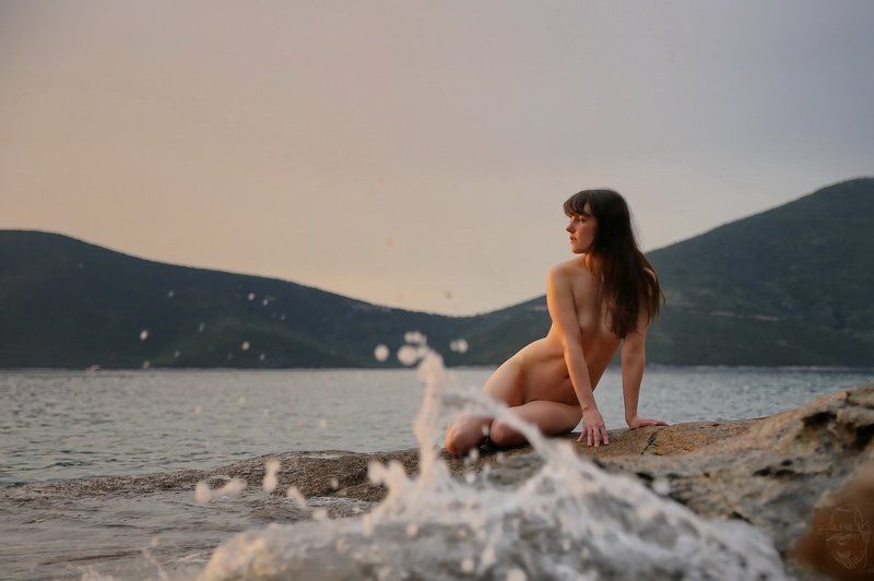 sea, girl, nude Morgenstundephoto preview