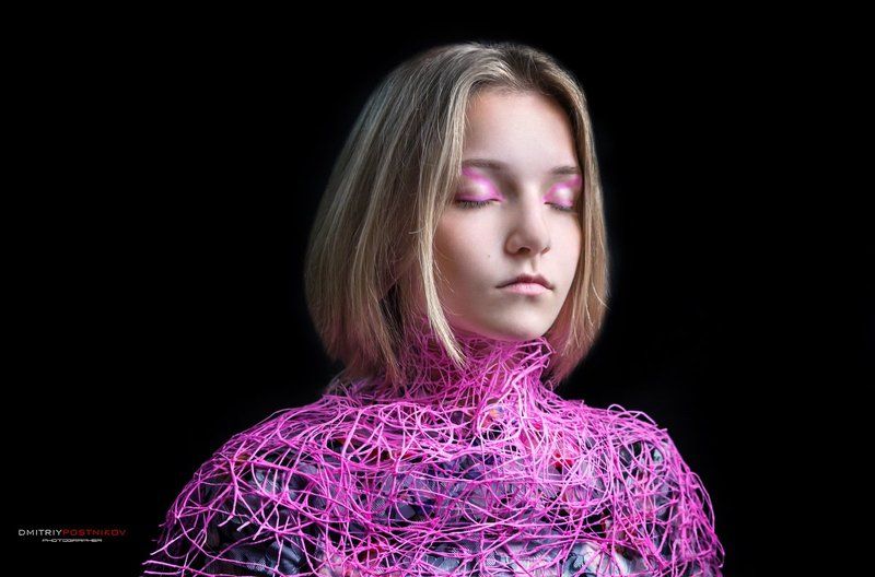 портрет,девушка, Фламинго.photo preview