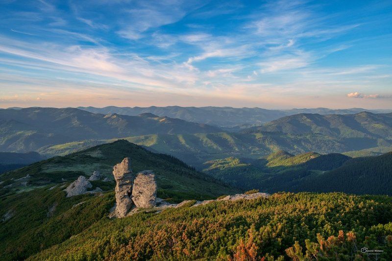 пейзаж., природа., город, .облака., небо., карпаты., горы.  фото превью