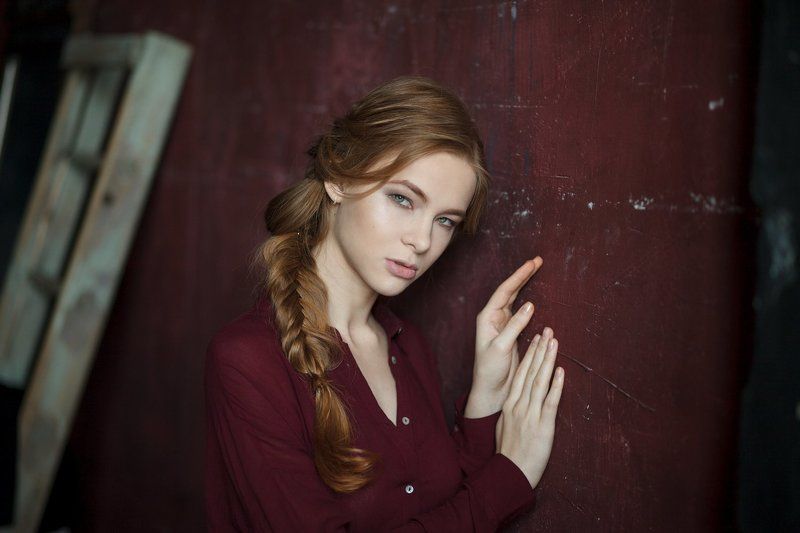 девушка, 2017, портрет, portrait, глаза, прическа, pretty, рыжая Catherinephoto preview