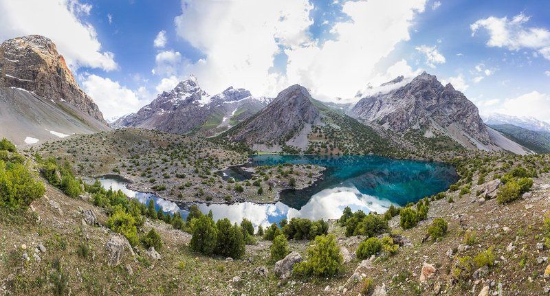 горы, скалы, Таджикистан, фаны, арча, горное, озеро, Алаудинские озераphoto preview