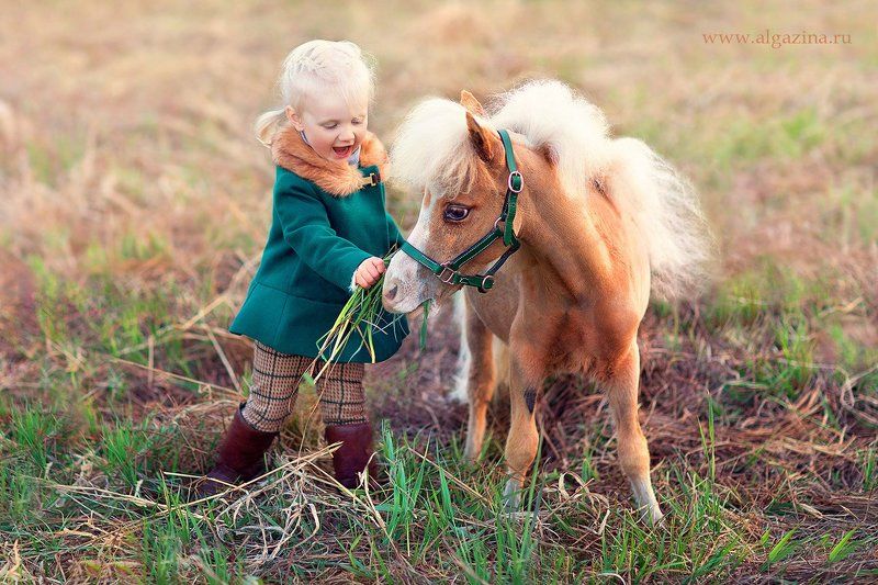 дети ребенок малыш детская фотография девочка пони Танюшка и Леликphoto preview