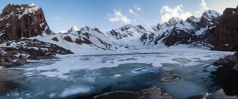 горы, скалы, Таджикистан, фаны, арча, горное, озеро, Мутные озераphoto preview