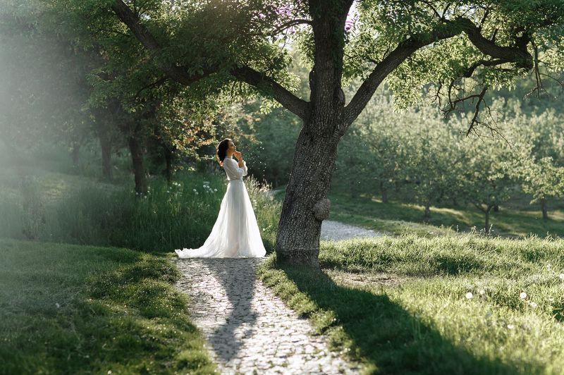 закат девушка свет Закат Дианыphoto preview