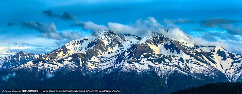 кавказ, заповедник, горы, снег, скалы, Аллоус и Хаджибейphoto preview