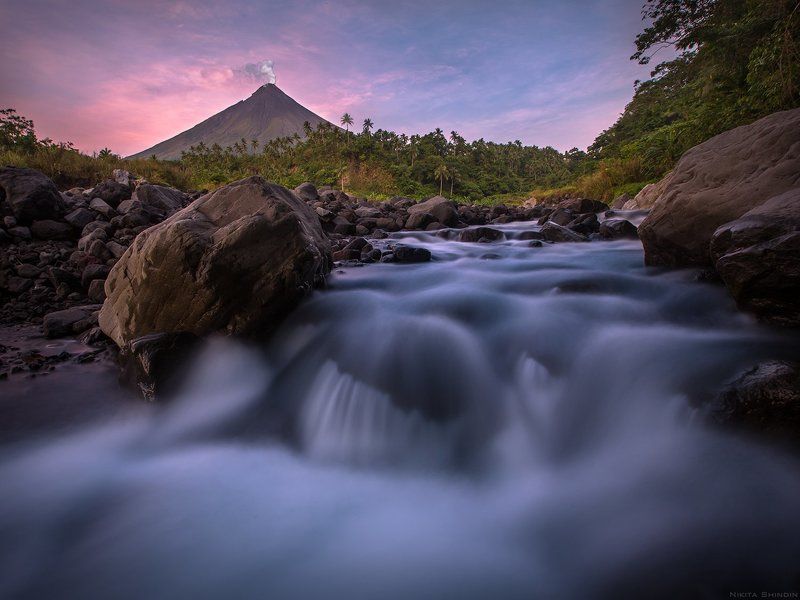 mayon, volcano, legaspi, philippines Теплая рекаphoto preview