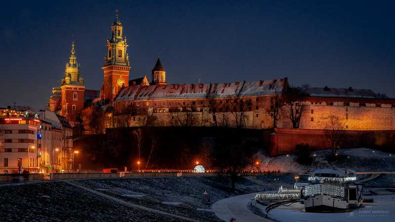 Ночной Краков (Польша) фото превью