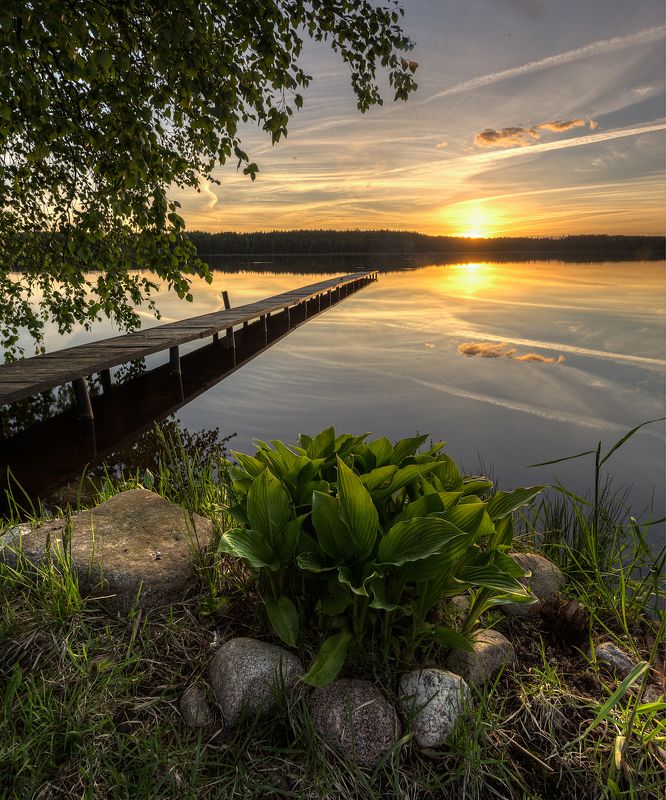 вечер озеро Майский вечерphoto preview