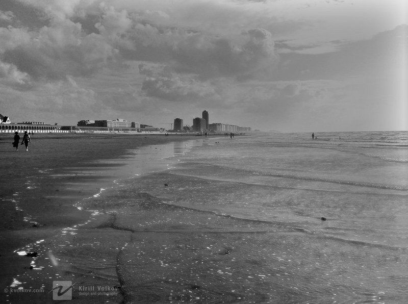 пляж, северное, море, бельгия, оостенде oostendephoto preview