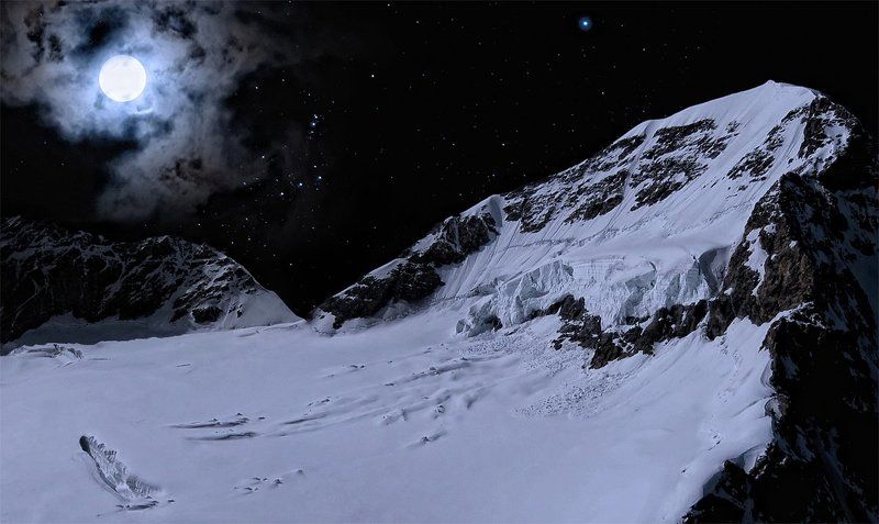 горы, луна, полнолуние Moonlightphoto preview