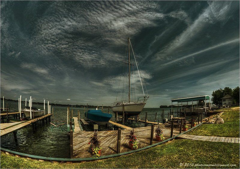 пейзаж, pilgrim, hdri The warm sky above Lake Erie...photo preview