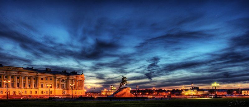 санкт-петербург, закат Вечереетphoto preview