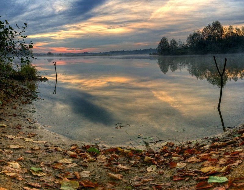 рассвет, пейзаж, осень встречая новый день #2photo preview