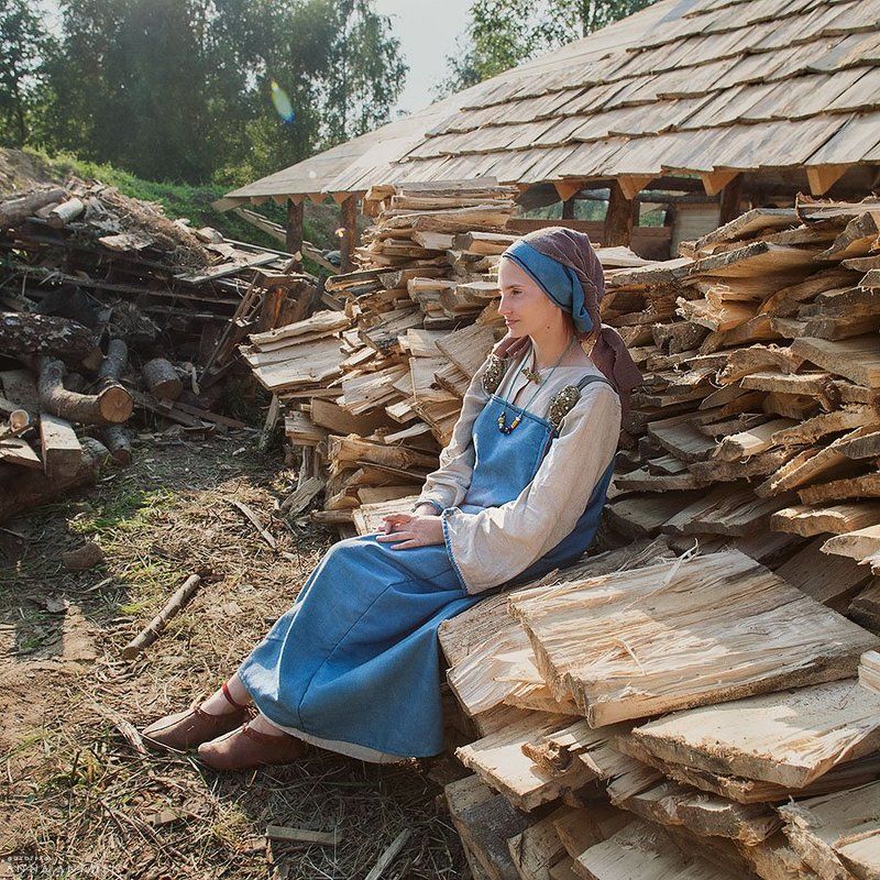 портрет, женский портрет, история, природа, викинги, пленер, девушка, history, woman, nature, vikings, portrait Добрая жена викинга.photo preview