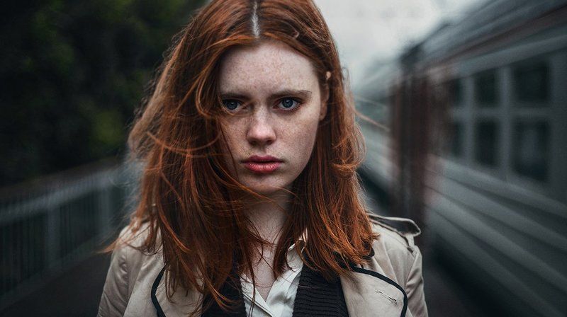 портрет, девушка, поезд Машаphoto preview