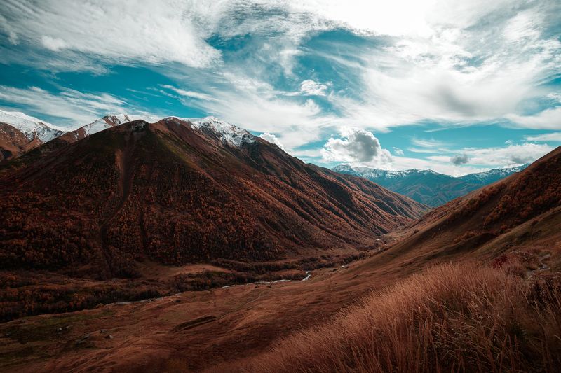 грузия, сванетия, пейзаж Перевал, Сванетия.photo preview