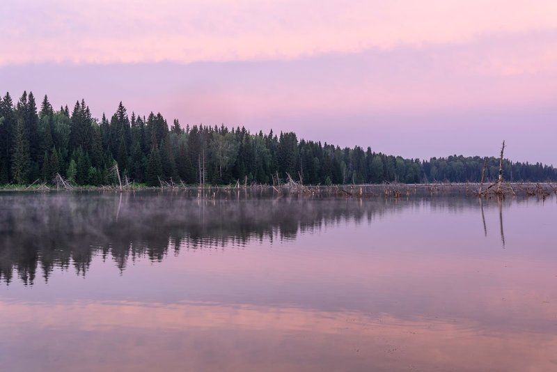 озеро, рассвет, розовый, отражения, lake, dawn, pink, reflections Рассветphoto preview