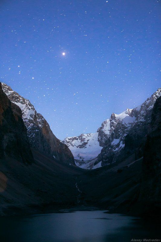 горы, скалы, Таджикистан, фаны, арча, горное, озеро, Большое Аллоphoto preview