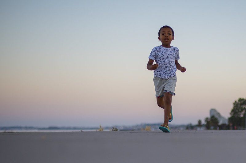 boy, kid, running, france, sunset, summer, evening photo preview
