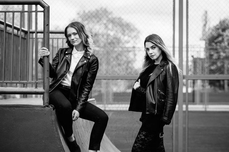 girl,teen,teenager,rock,portrait,street,look,expression,black and white, Teenage rampagephoto preview