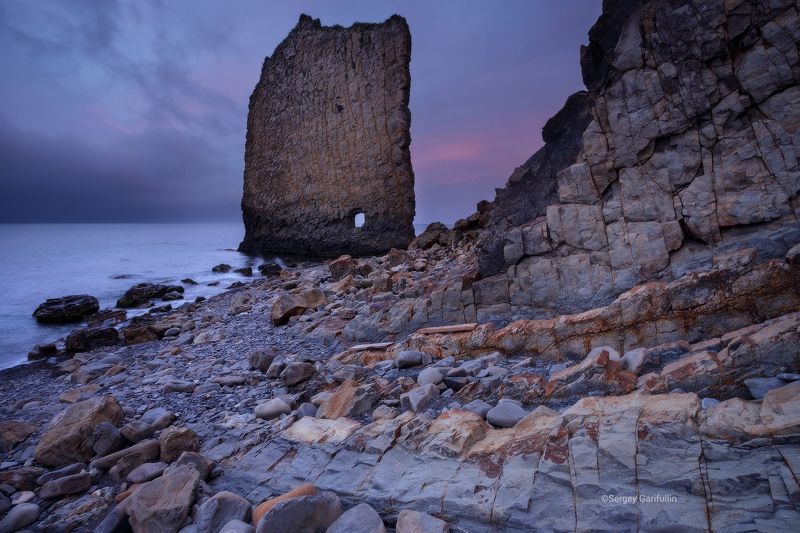 скала парус, краснодарский край, черное море, чёрное море, скала Скала Парусphoto preview