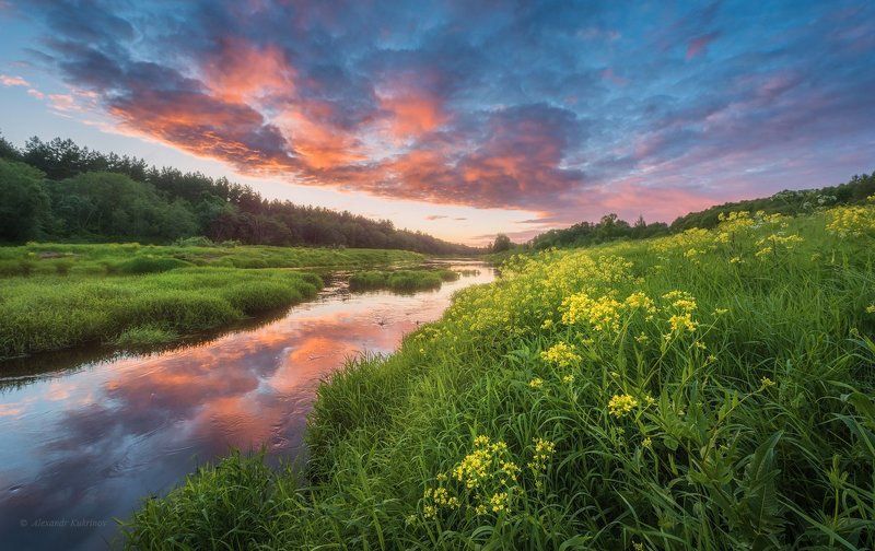 пейзаж, вечер, закат, угра Июньский вечер...photo preview