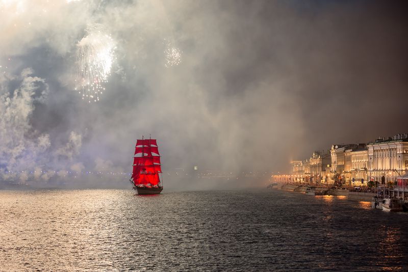алые паруса фрегат праздник санкт-петербург нева Из дальних странствий возвращаясь...photo preview