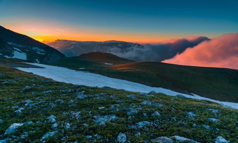 Закат у подножья Оштена.photo preview