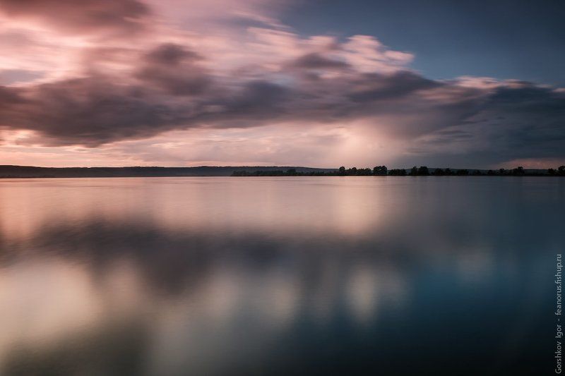 река,кама,татарстан,длинная выдержка,закат,вода,небо Кама рекаphoto preview