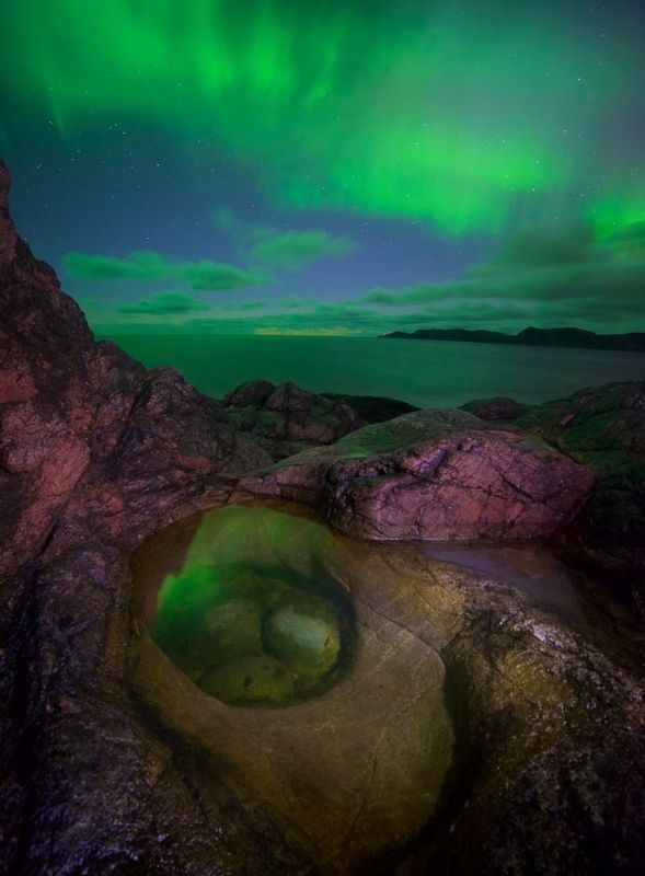 полярное сияние, Баренцево море Краски севераphoto preview