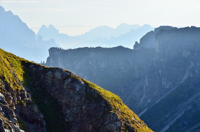 горы, италия, утро, свет, mountains, italy, morning Линии горphoto preview