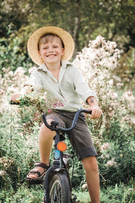 лето bike happiness boy summer portrait annromanovska smile Летние денькиphoto preview