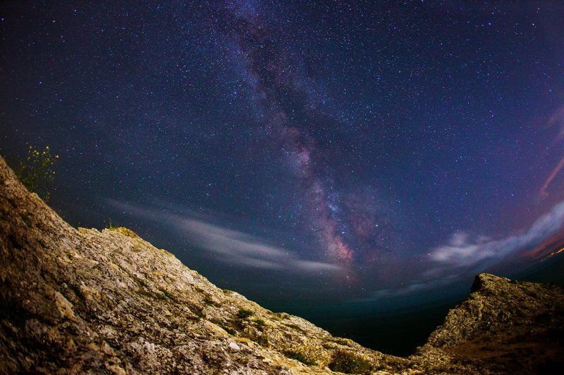 ночь, млечный путь, крым, звёзды ###photo preview