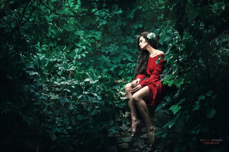 девушка, портрет, фото девушки, девушка в листве, взгляд девушки ***Alina**photo preview