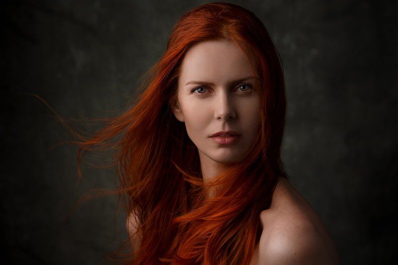 портрет, девушка, рыжая Иренphoto preview
