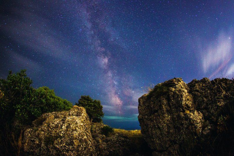 ночь, млечный путь, крым, звёзды Расколphoto preview