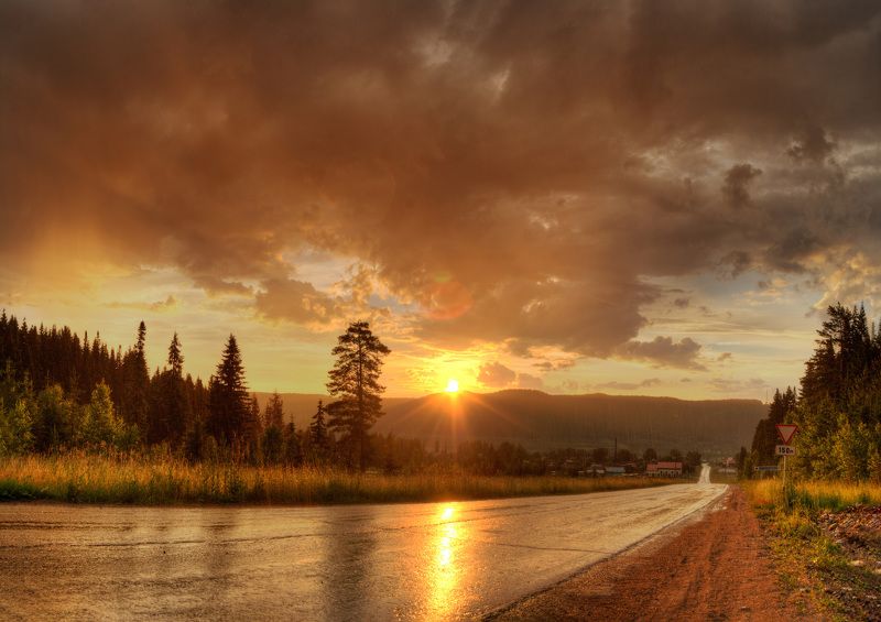 Дождь на рассветеphoto preview