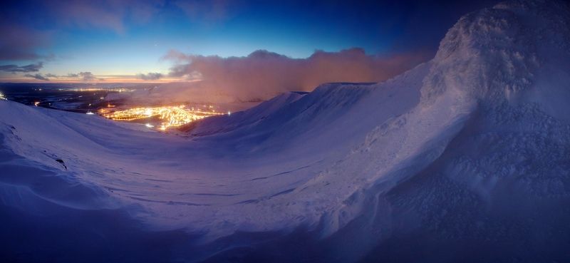 кольский полуостров, Хибины, Кировск, зима, снег, горы, Заполярье В снежном пленуphoto preview