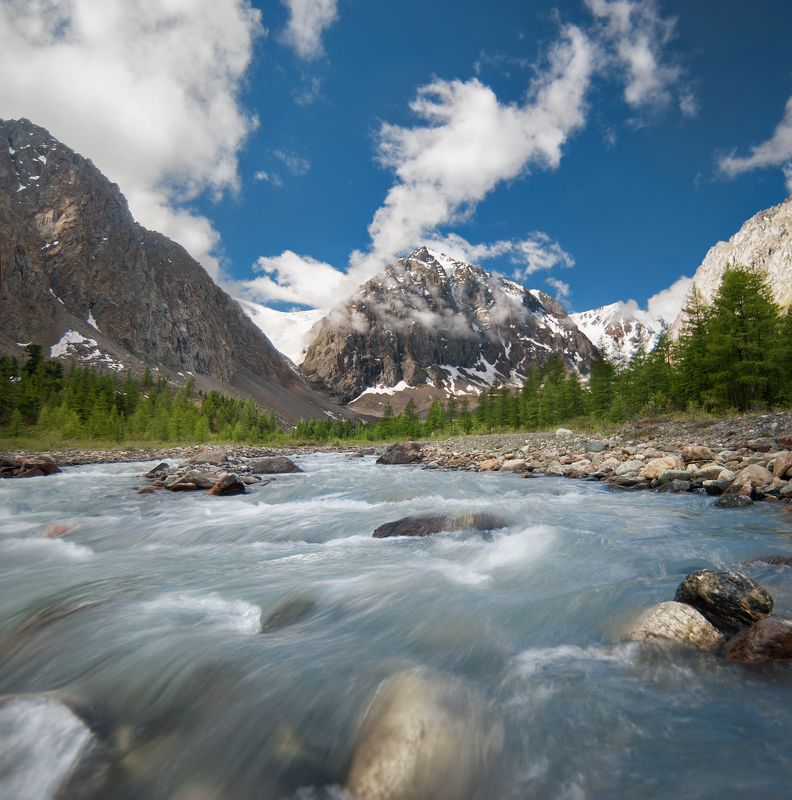 актру, алтай, лето Ущелье Актруphoto preview