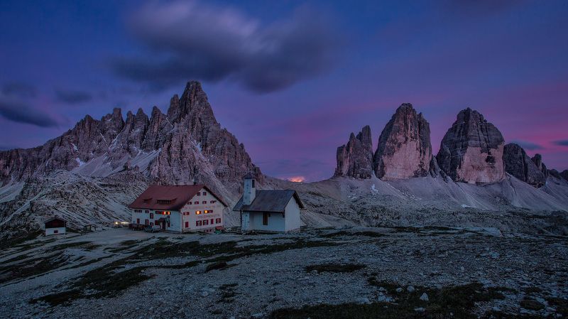 dolomites, tre cime, lavaredo, moutains,rocky, italy, europe, alp, night, long time, canon Tre Cime Lavaredophoto preview
