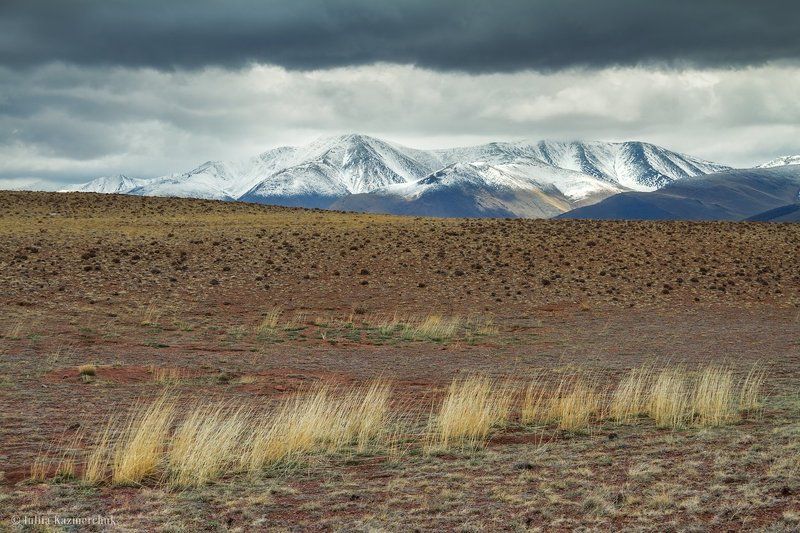 landscape, scenic, nature, travel, outdoor, view, tourism, steppe, spring, mountains, snow, sky, high, grass, Altai Сайлюгемские этюды (1)photo preview