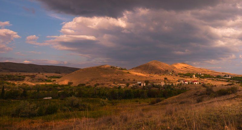 крым, горы, облака, осень, сентябрь, вечер Низкая облачностьphoto preview